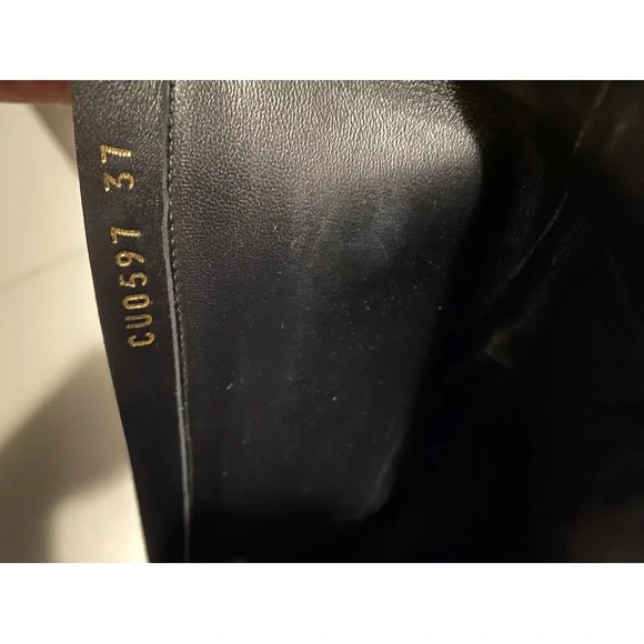 AUTHENTIC DOLCE & GABBANA Stivali Amore DG Logo Knee High Boots Size 37 US 6.5 - Picture 10 of 15